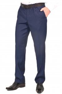 Тёмно-синие мужские классические брюки демисезон 891 (ERWIN-550)