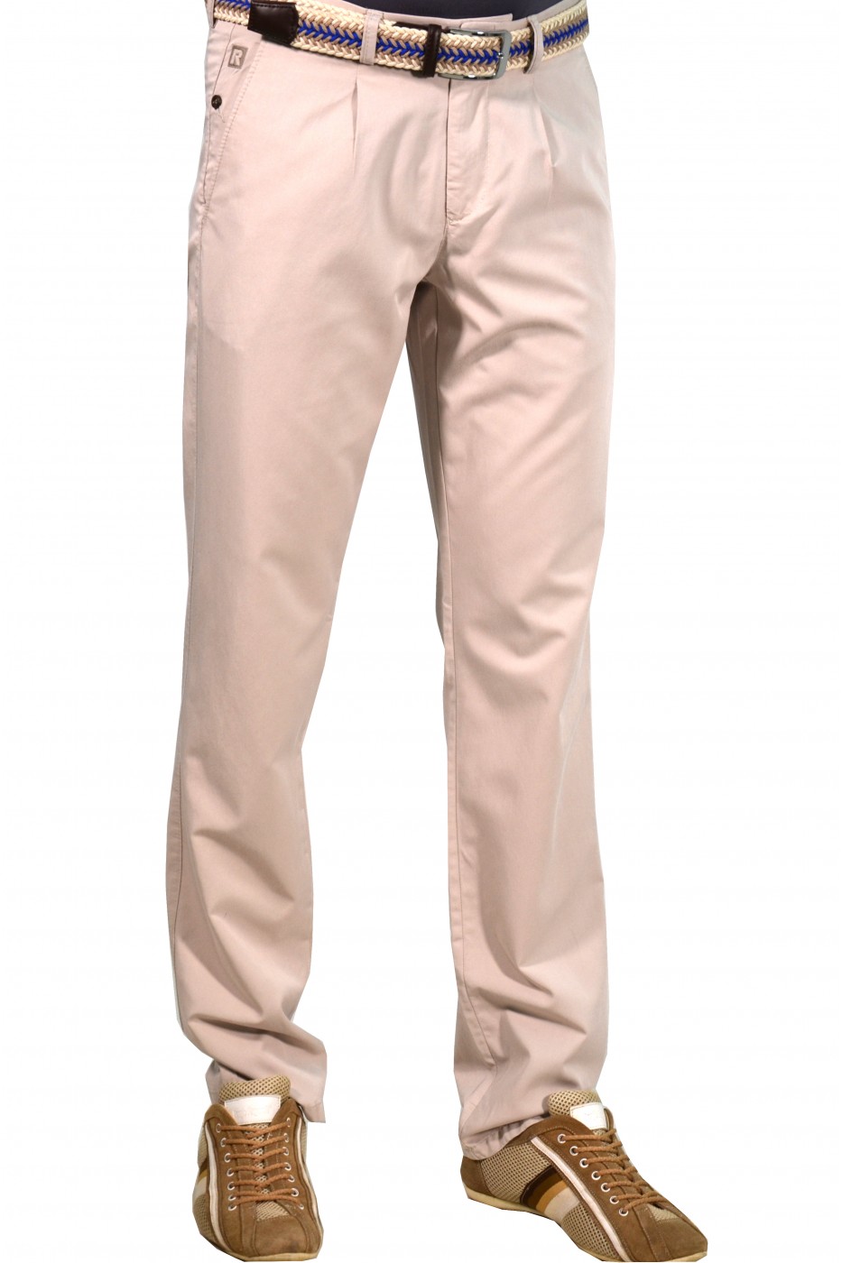 Бежевые мужские брюки чинос casual CINAR (BEIGE)
