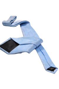 Голубой мужской галстук с голубой фактурой