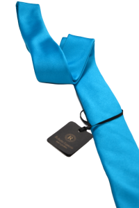 Бирюзовый мужской галстук однотонный 