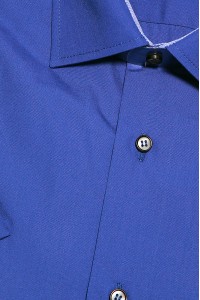 Синяя мужская рубашка с коротким рукавом КР 268 (5308А)