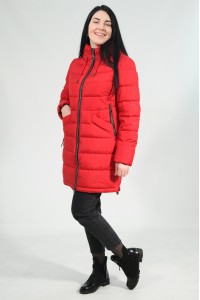 Красная женская зимняя куртка 033480N21C ЦВ.36