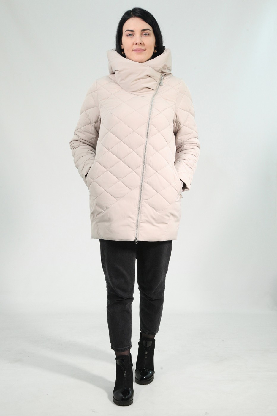Бежевая женская зимняя куртка 406270N21C ЦВ.FS